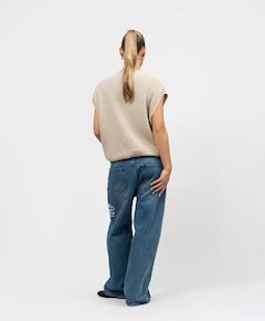 Uniseks singlet beige