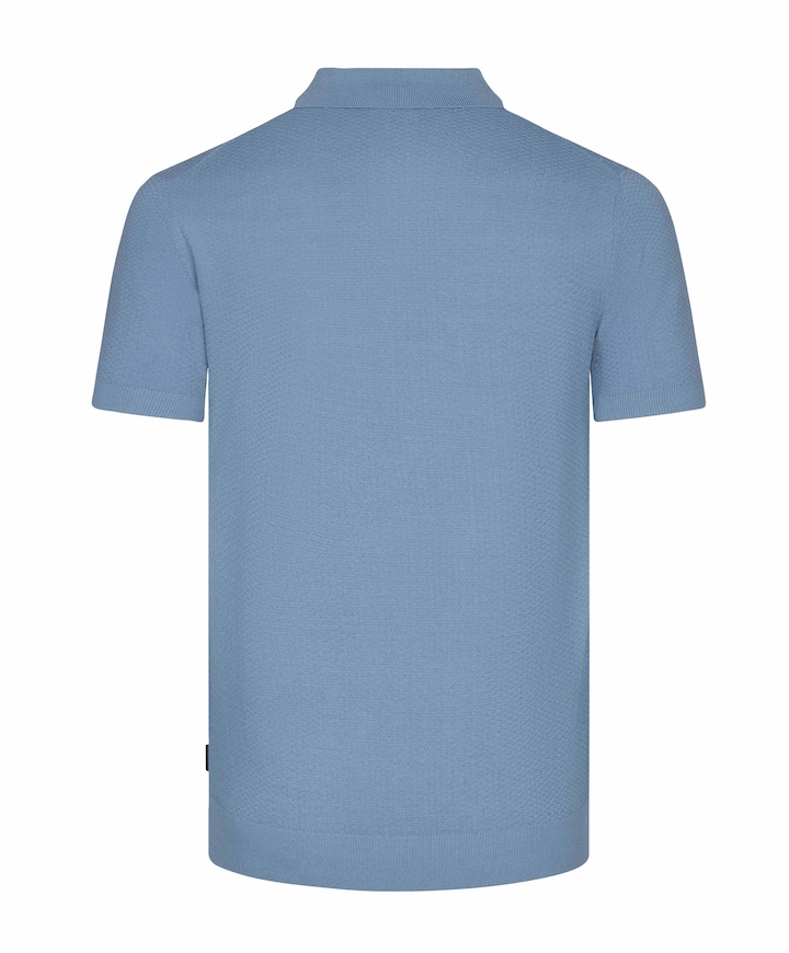 Heren polo blauw