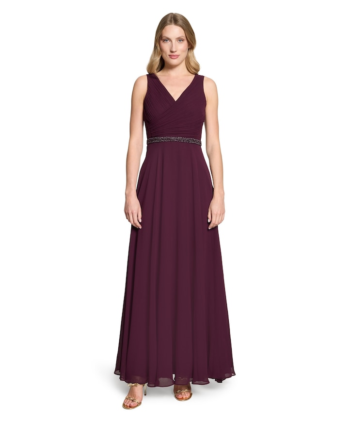 Dames jurk bordeaux