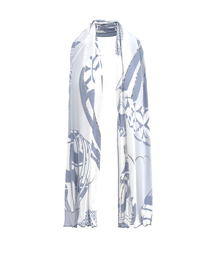 Dames sjaal blauw