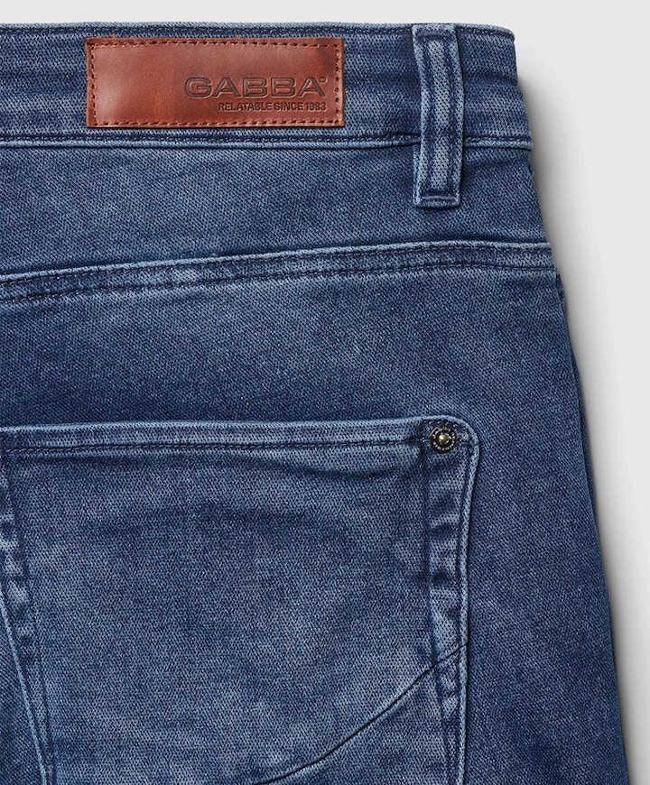 Jason K3787 Sanza shorts heren korte broek blauw