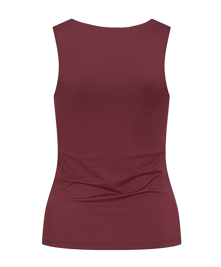 Dames top bordeaux