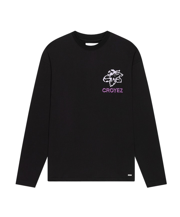Heren longsleeve zwart