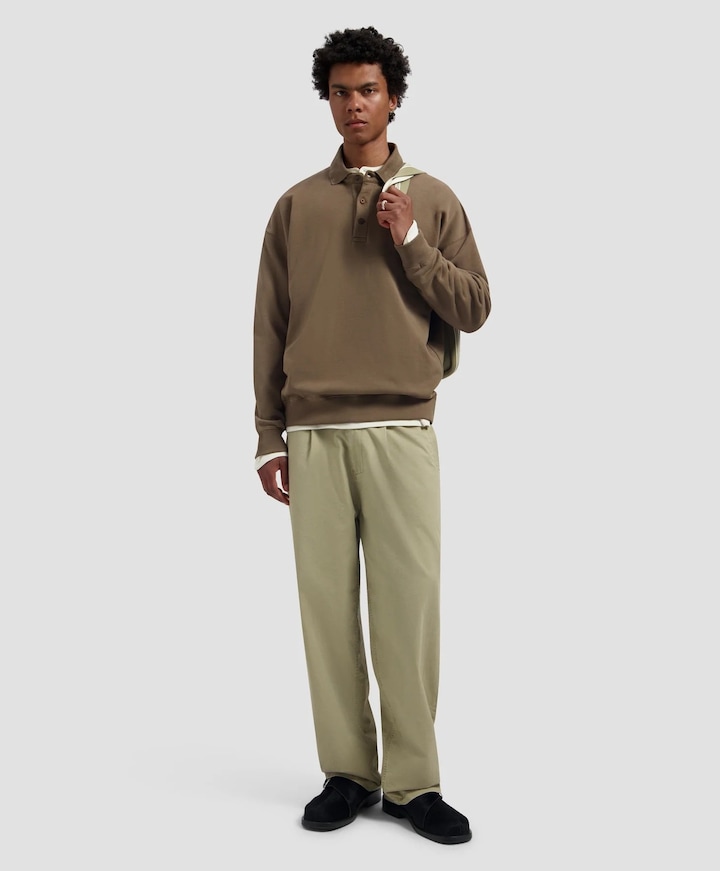 Heren polo bruin