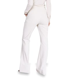 Flair LONG bonded trousers dames broek ecru
