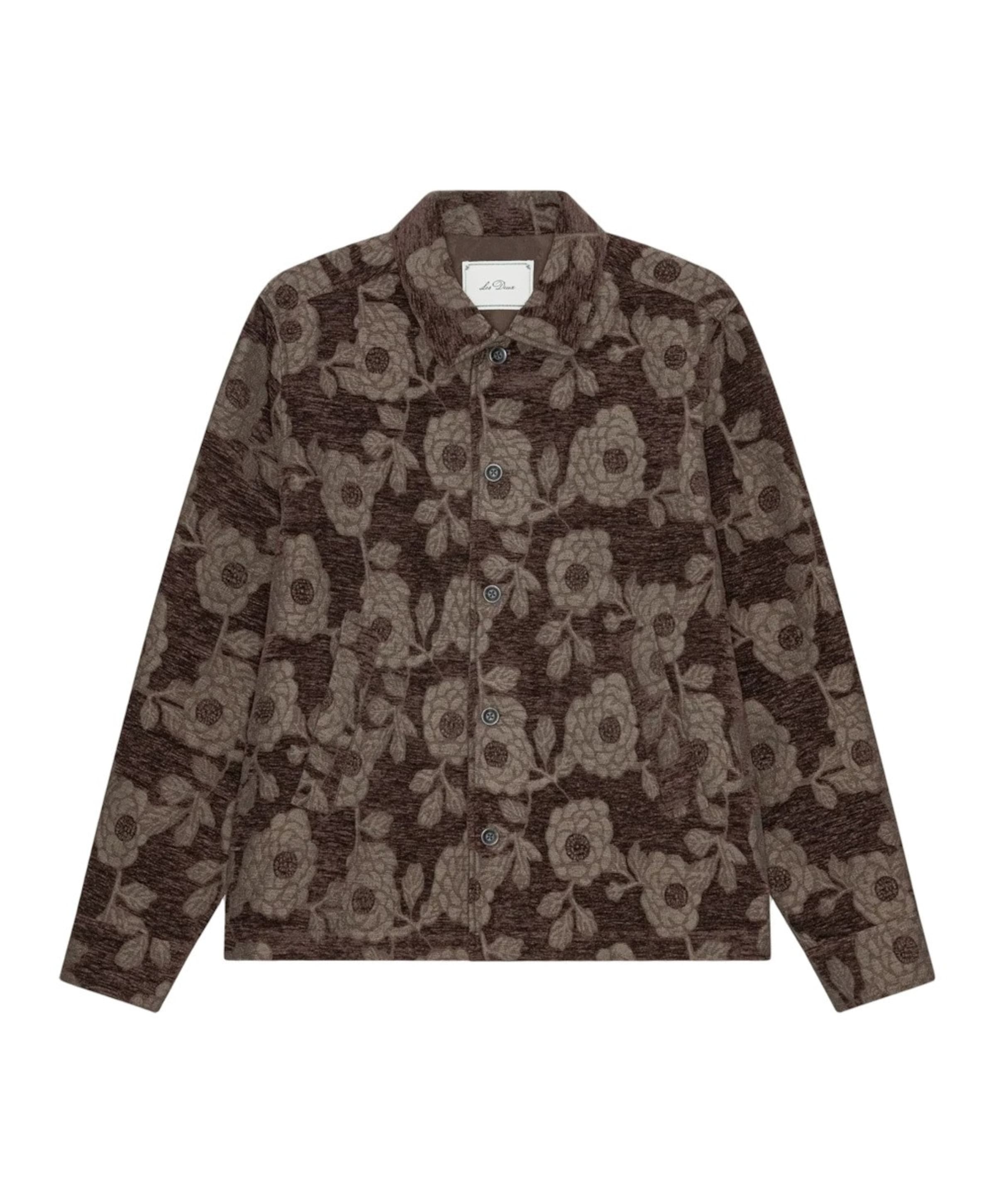 Heren overshirt bruin