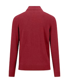 Heren trui met rits rood