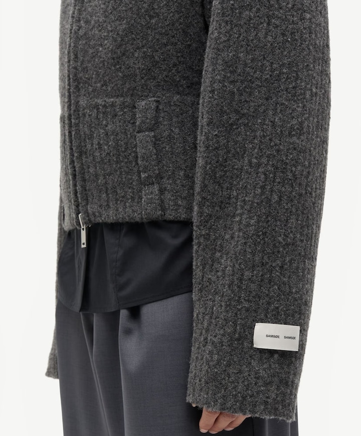Dames vest grijs