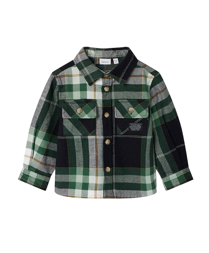 Overhemd lange mouw groen