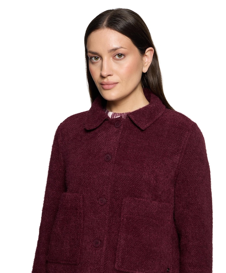 Dames jas bordeaux