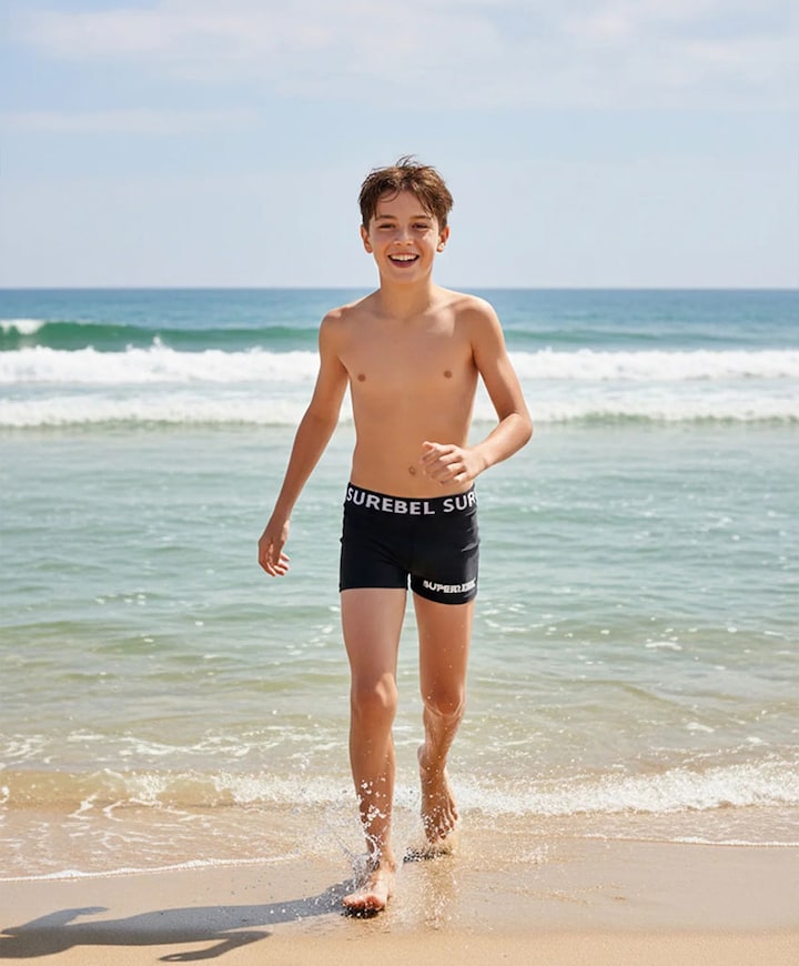 Jongens zwemslip zwart