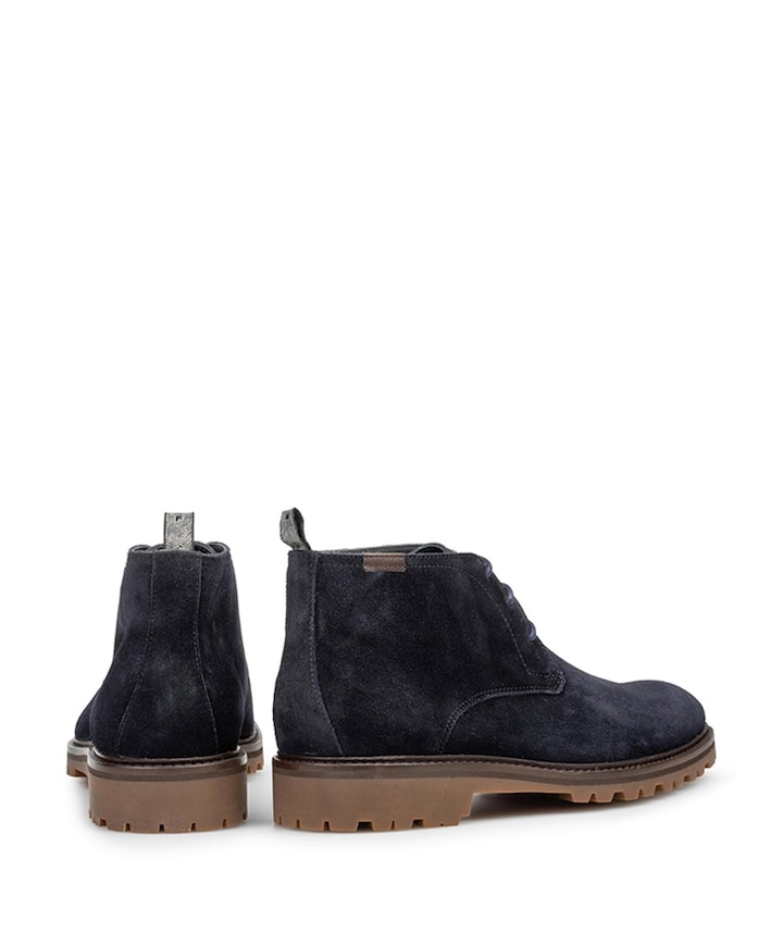 heren veterboots blauw