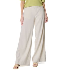 Lizzy - Flowy Linen - 637 - Light O dames broek beige