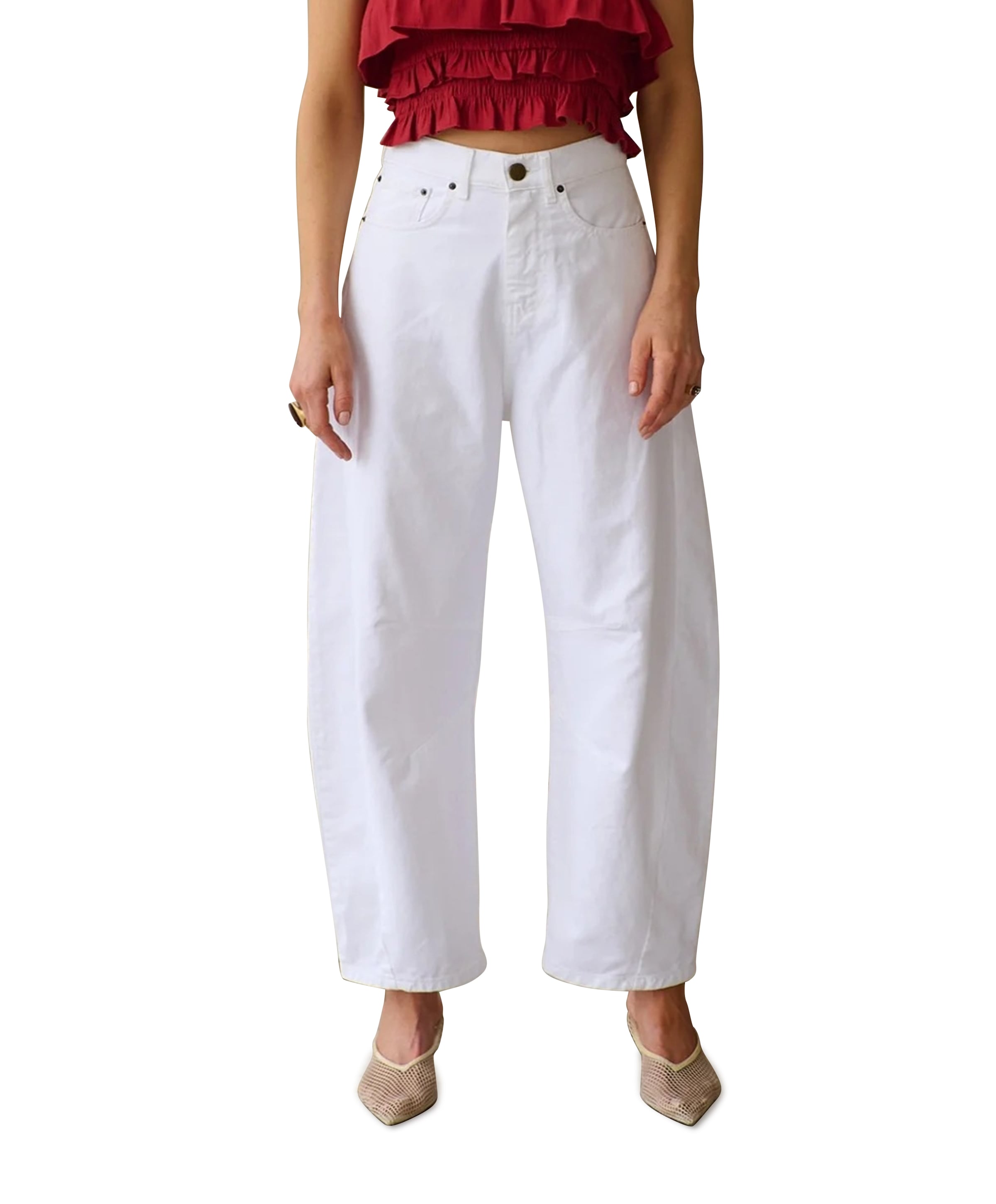 La Chapelle dames jeans wit