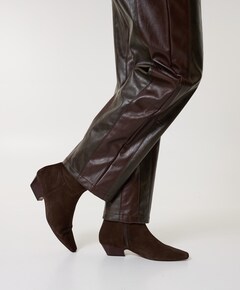 dames enkellaarzen bruin