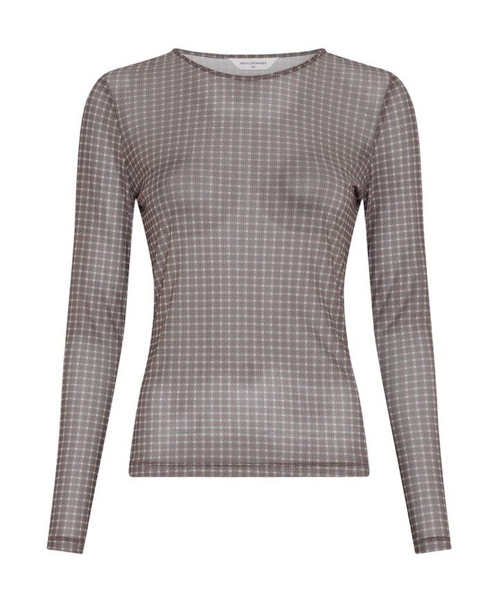 Dames longsleeve bruin