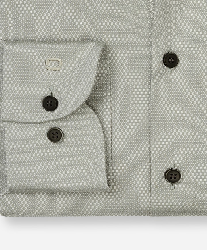 Heren overhemd lange mouw groen