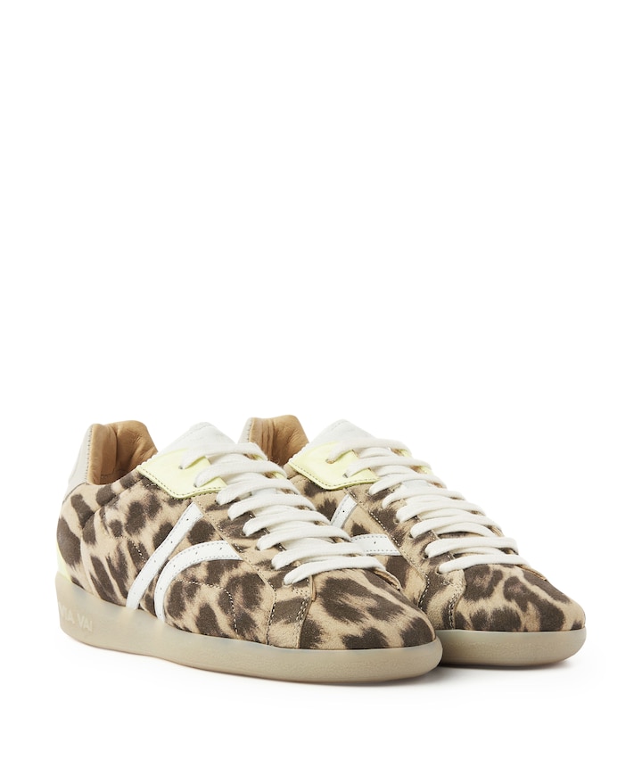 Nilla Khloe dames sneakers bruin