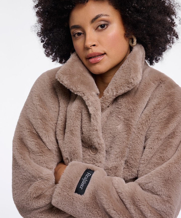 Dames jas beige