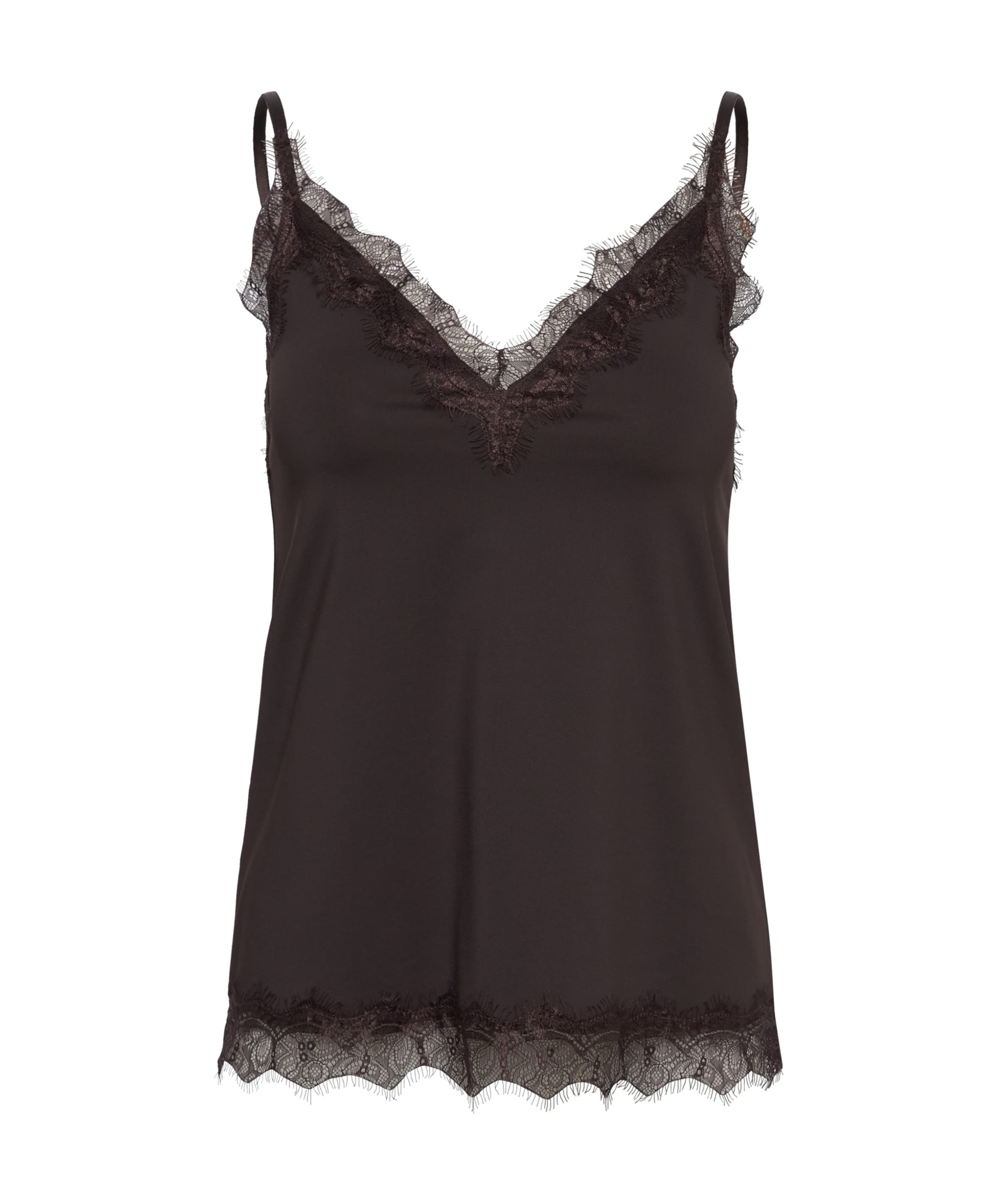 Dames top bruin