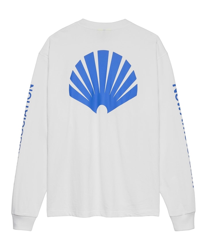 Heren longsleeve wit