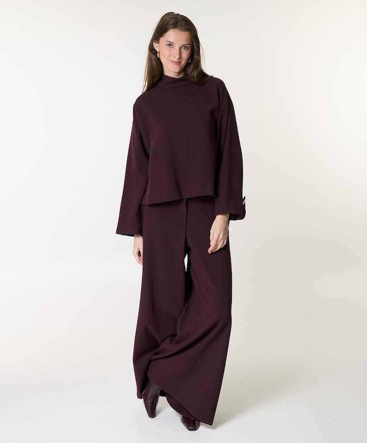 Dames blouse bordeaux