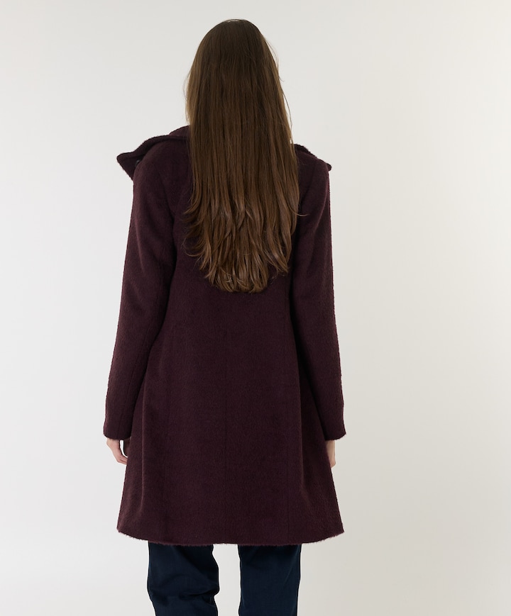 Dames jas bordeaux
