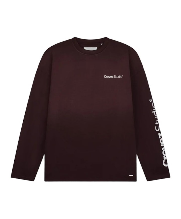 Heren longsleeve rood