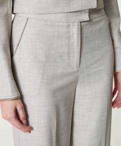 Pateete dames broek ecru