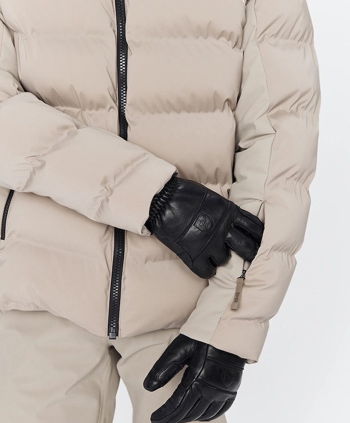 Heren ski-jas beige