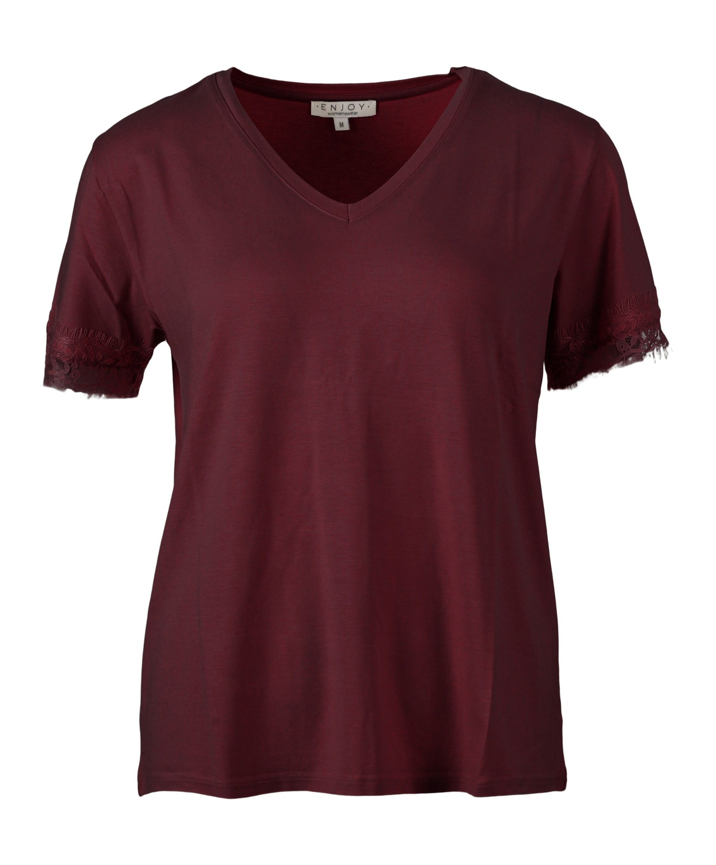 Dames T-shirt bordeaux
