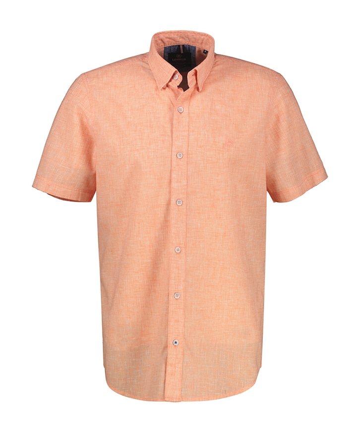 Overhemd korte mouw oranje