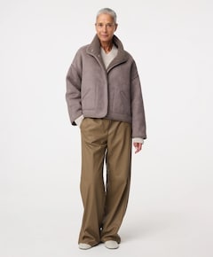 Dames jas bruin