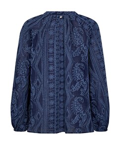 Dames blouse blauw