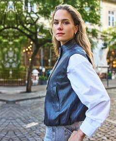 Dames gilet grijs