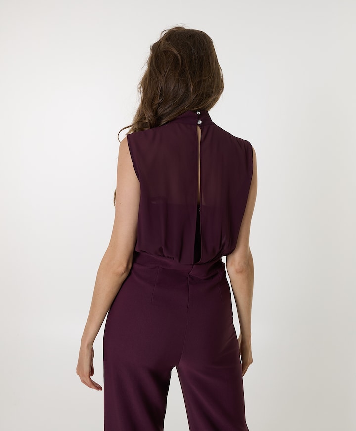 Misq P-6022 Tuta jumpsuit bordeaux