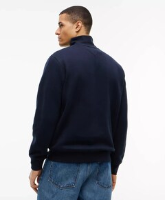 Heren trui met rits blauw