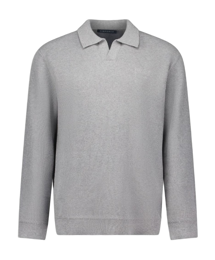 Heren polo grijs
