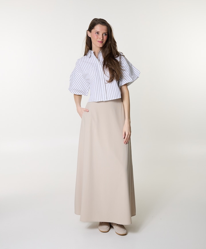 Dames rok beige