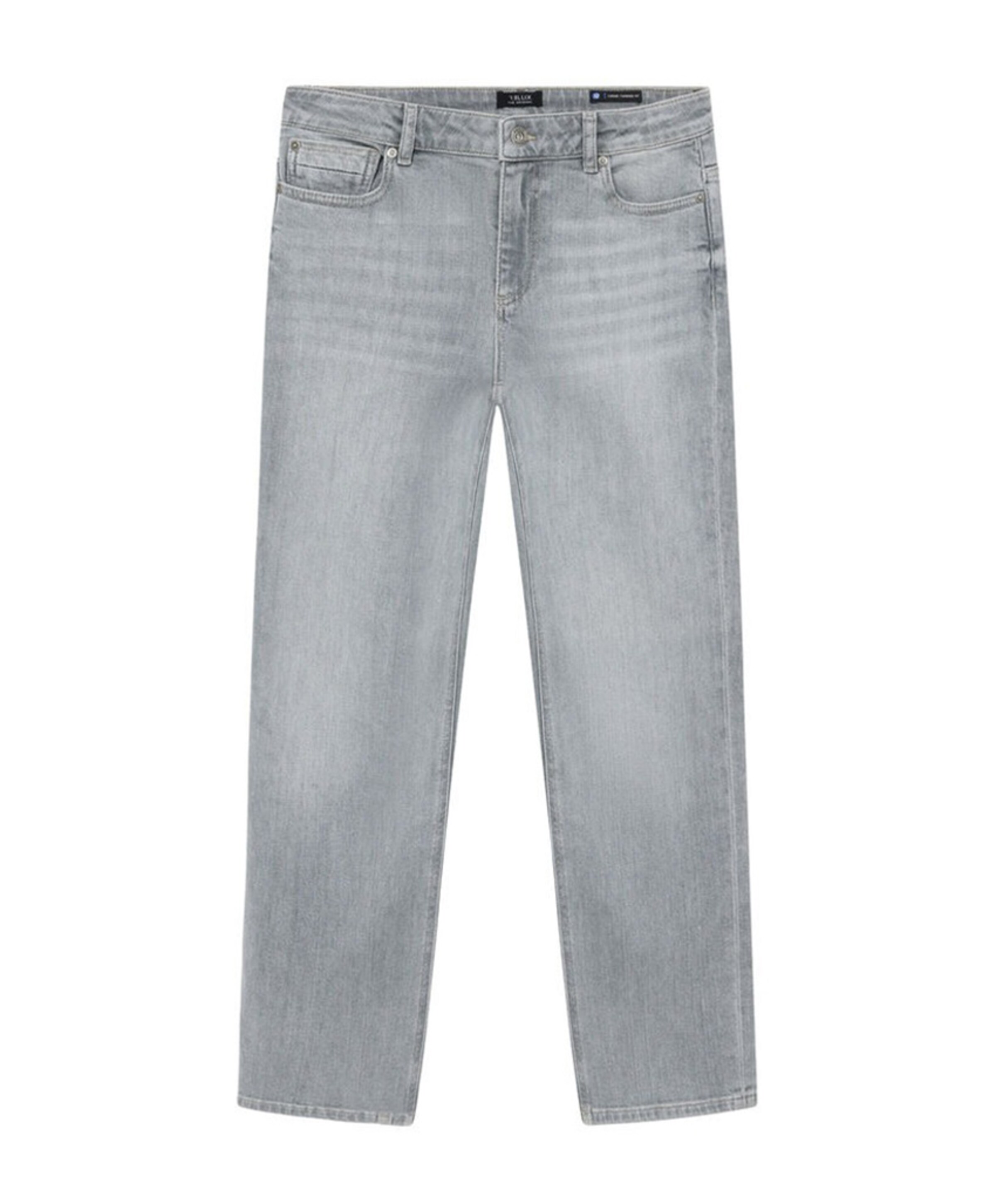 Straight Wide Fit Jeans jongens jeans grijs