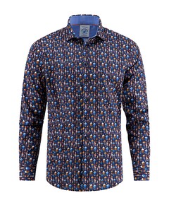 Overhemd lange mouw blauw