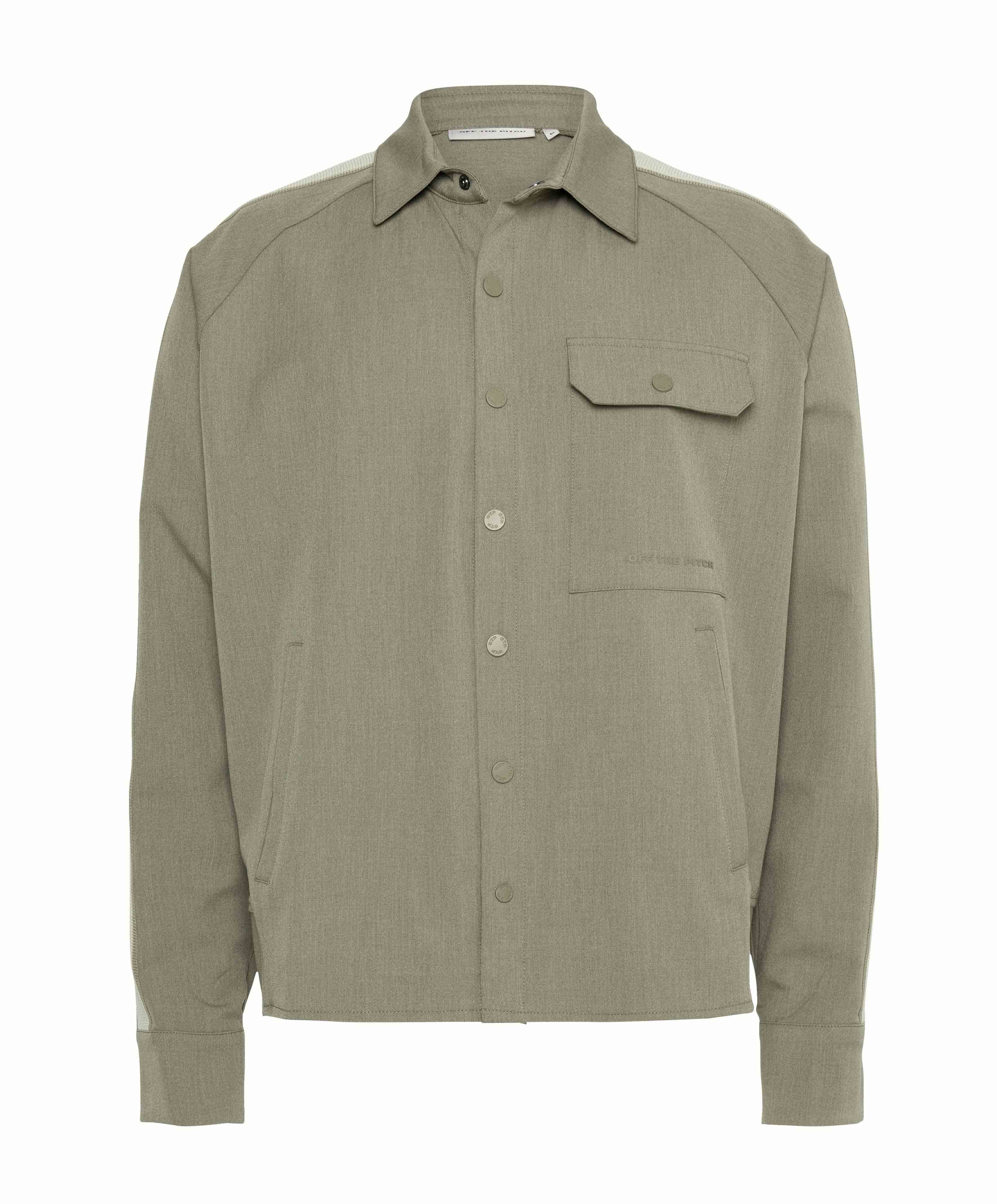 Heren overshirt beige