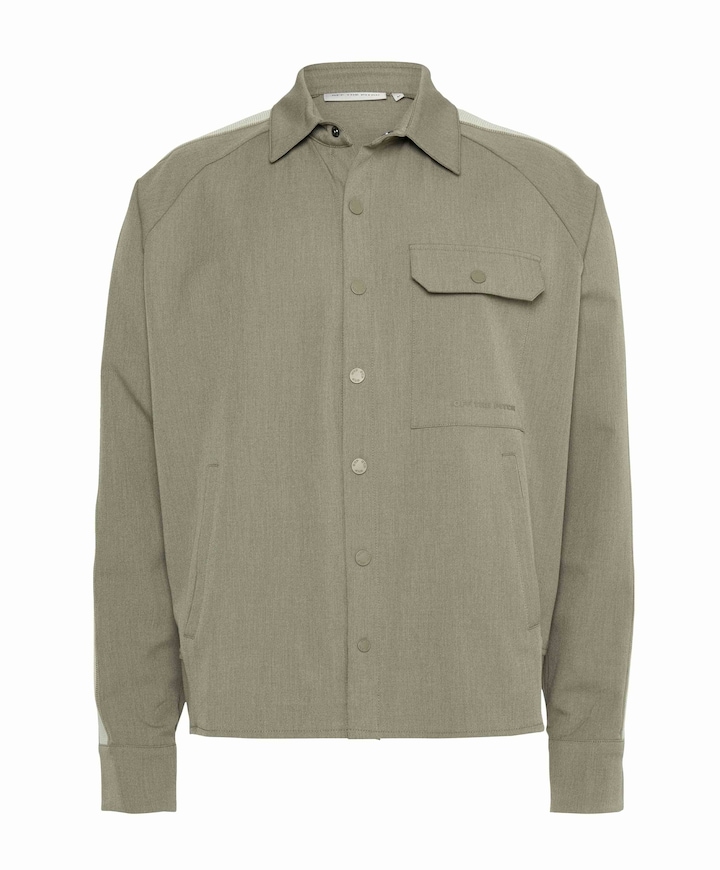 Heren overshirt beige