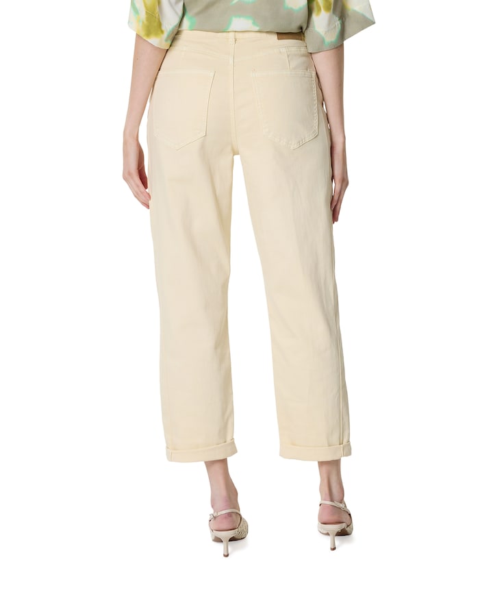 Caitlina Sidepatch Colour dames jeans geel