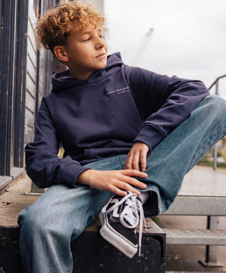 Jongens hoodie paars