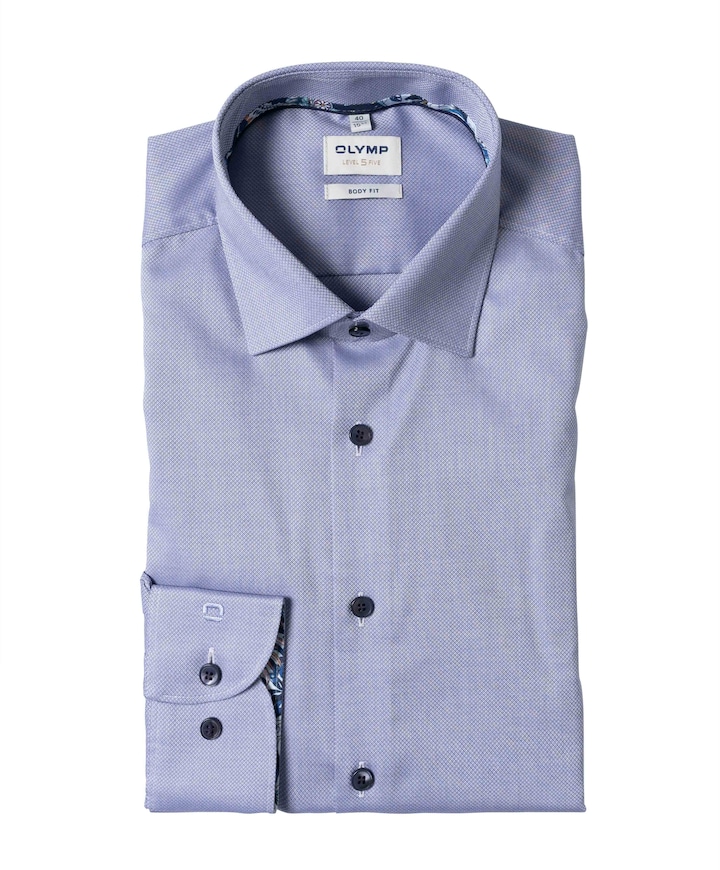 Overhemd lange mouw paars