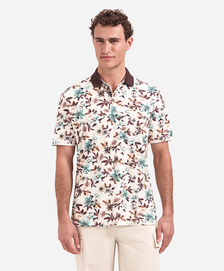 Heren polo blauw