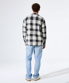 Heren overshirt blauw