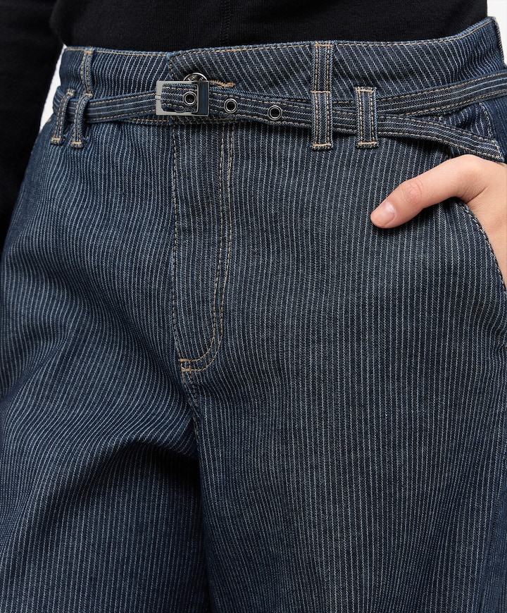 LIVA SLEEK dames jeans blauw