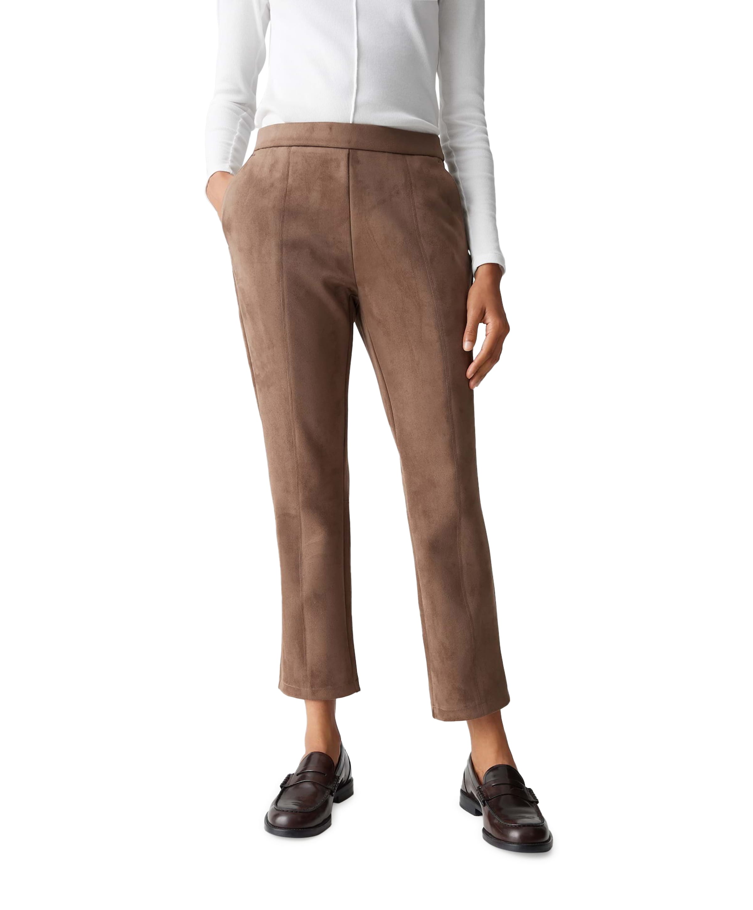 Elvina cozy dames broek bruin